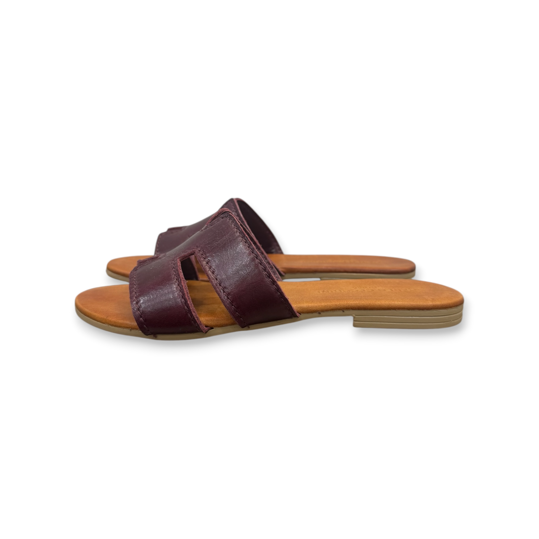 Women's calf leather flat sandals - 2760 B