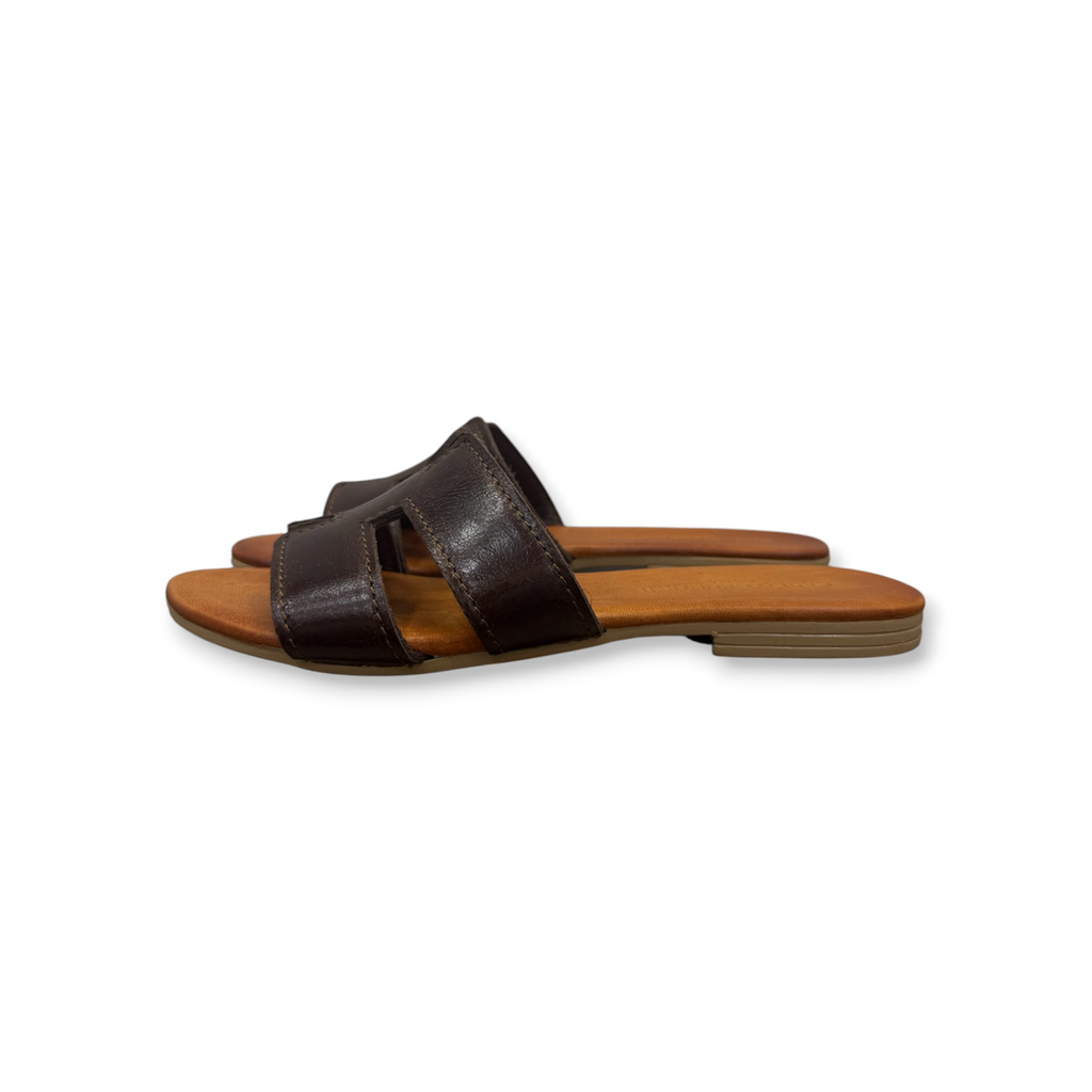 Women's calf leather flat sandals - 2760 B