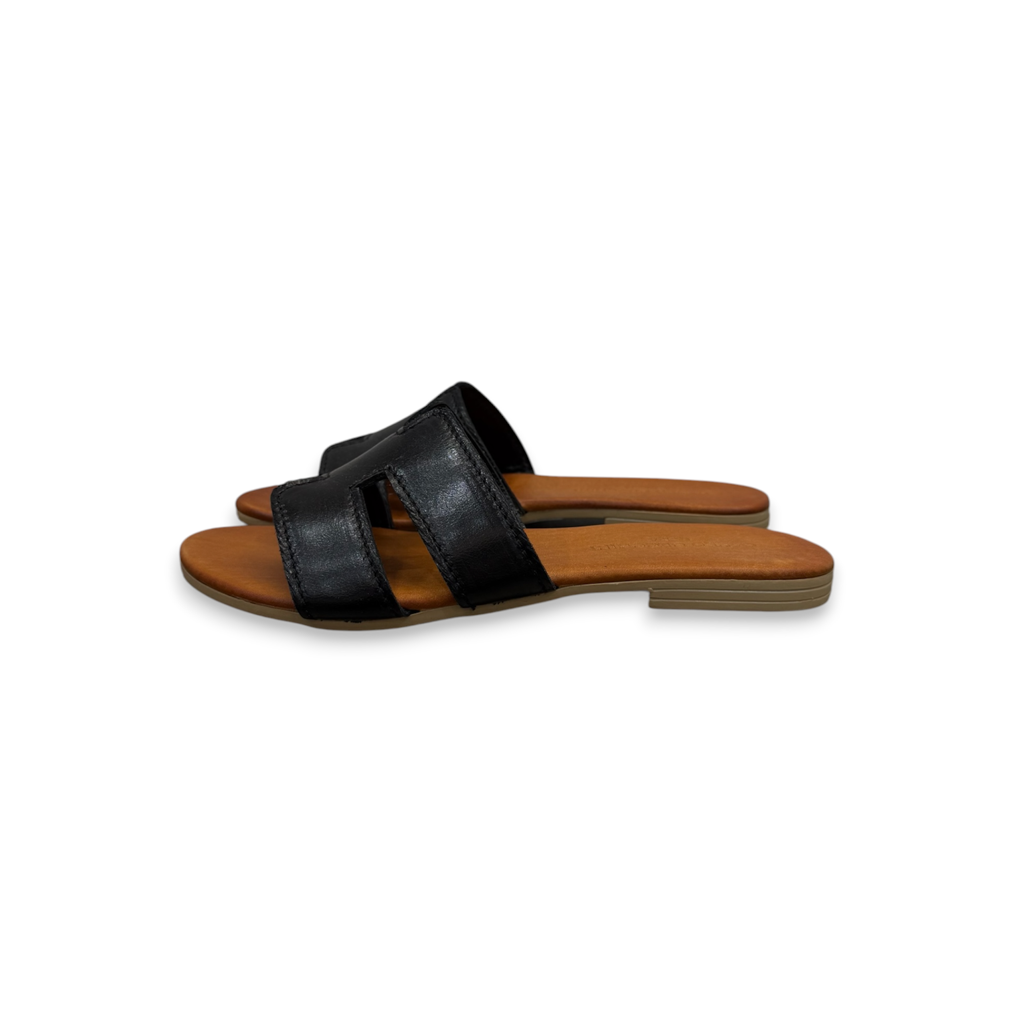 Women's calf leather flat sandals - 2760 B