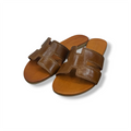 Women's calf leather flat sandals - 2760 B