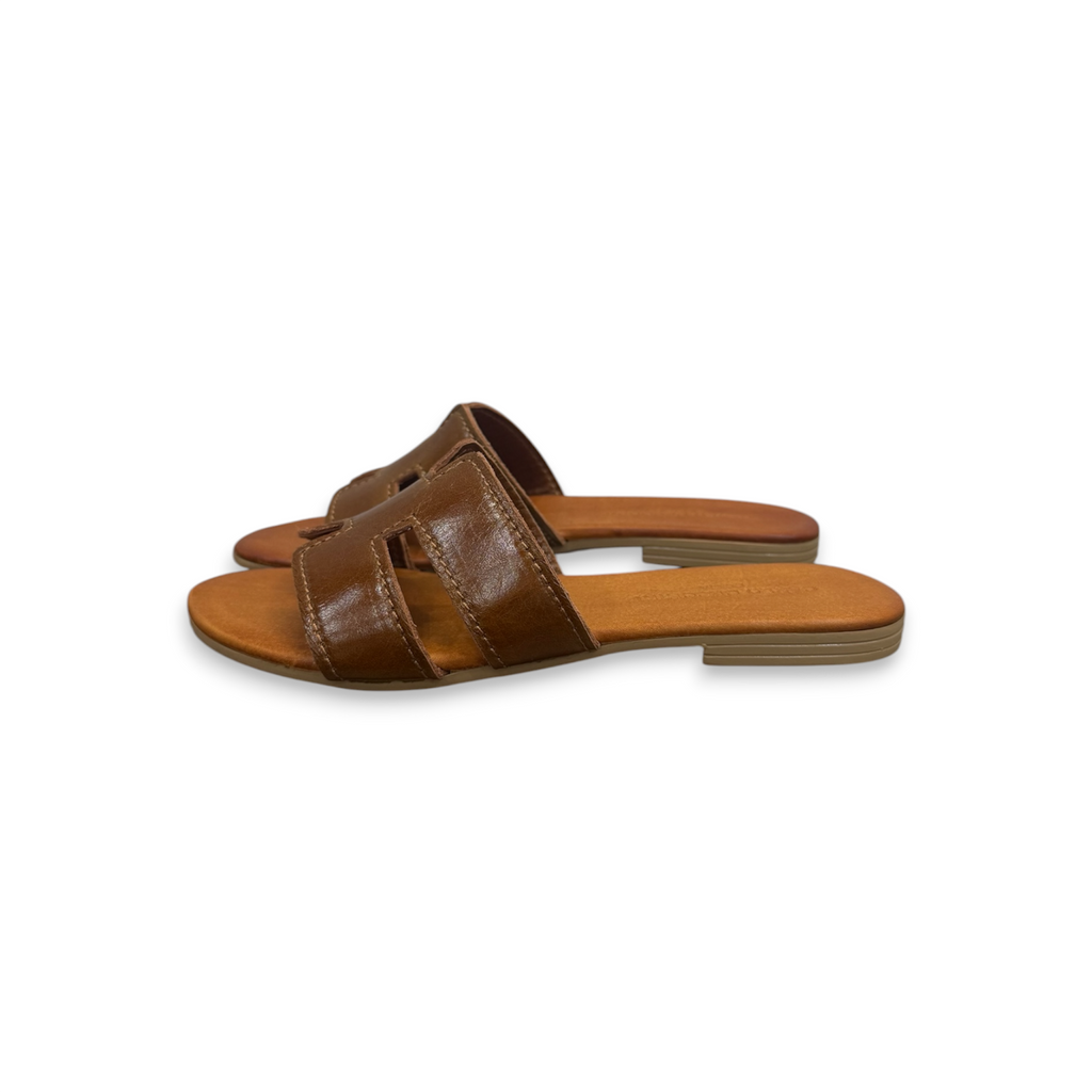 Women's calf leather flat sandals - 2760 B