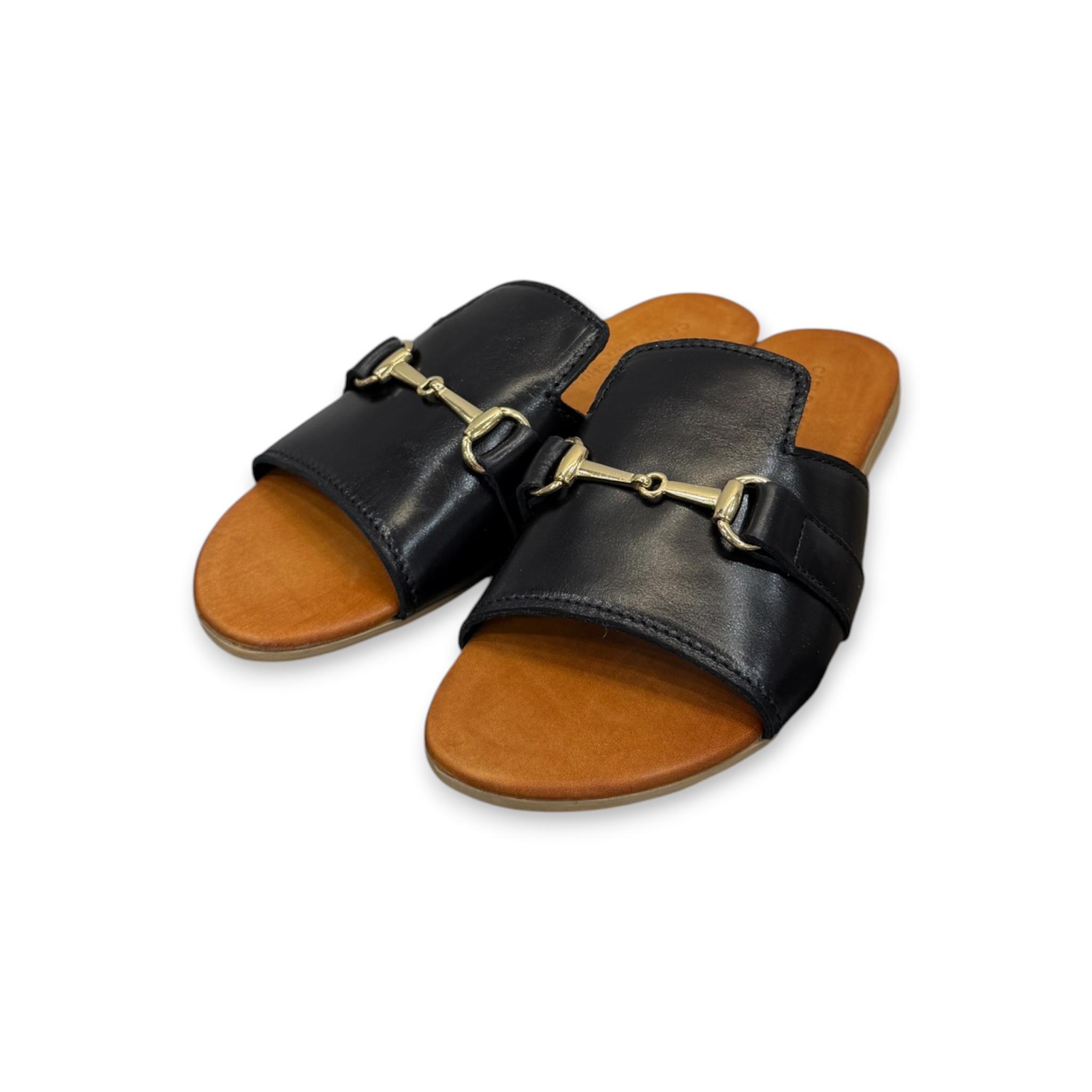 Women's calf leather flat sandals - 2917