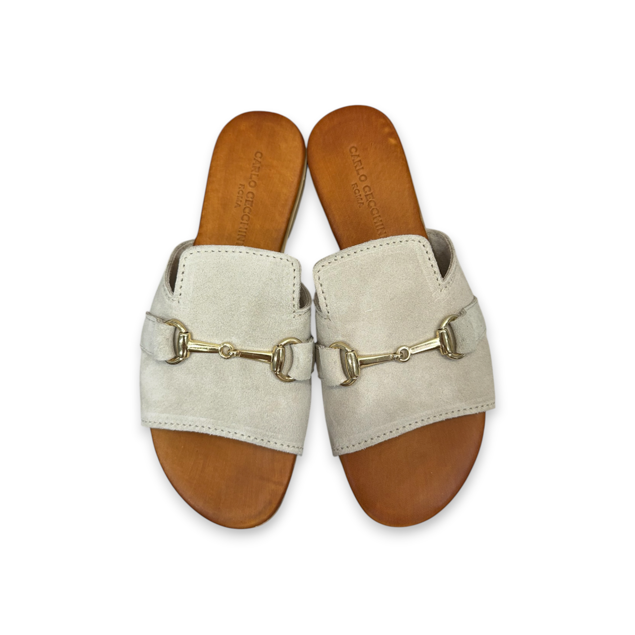 Women's suede calf leather flat sandals - 2917