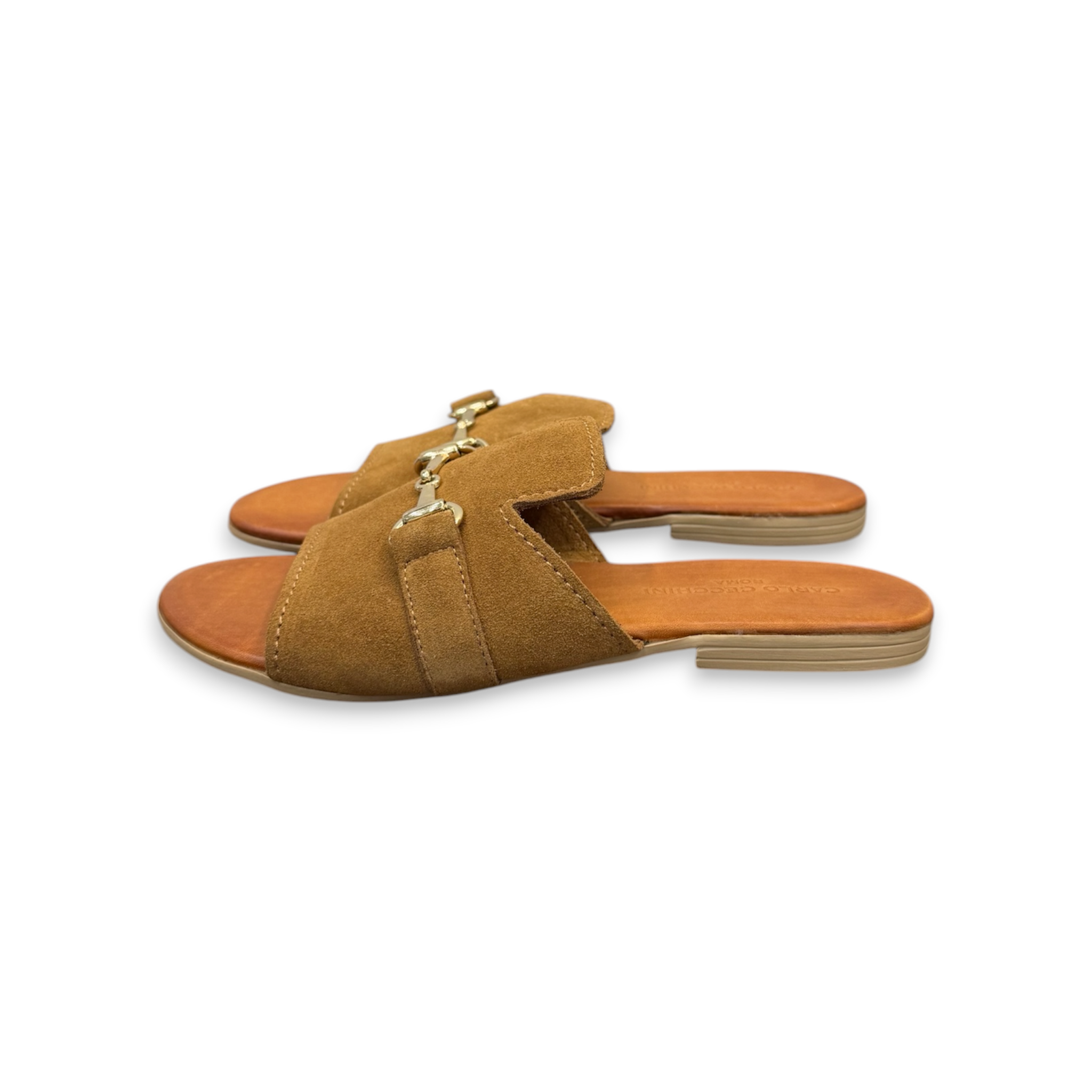 Women's suede calf leather flat sandals - 2917