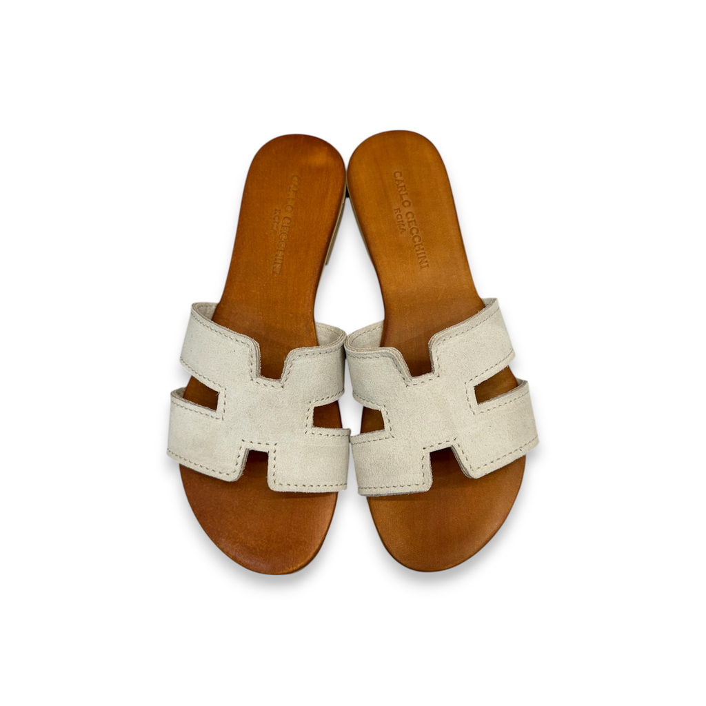 Women's suede calf leather flat sandals - 2760 B