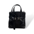 B-BAG - Women's square embossed calf leather handbag