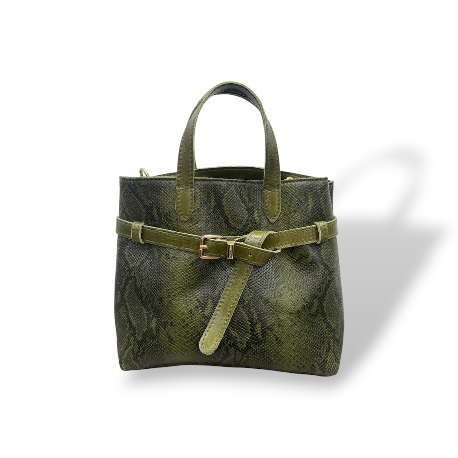 B-BAG big - Women's python embossed calf leather handbag
