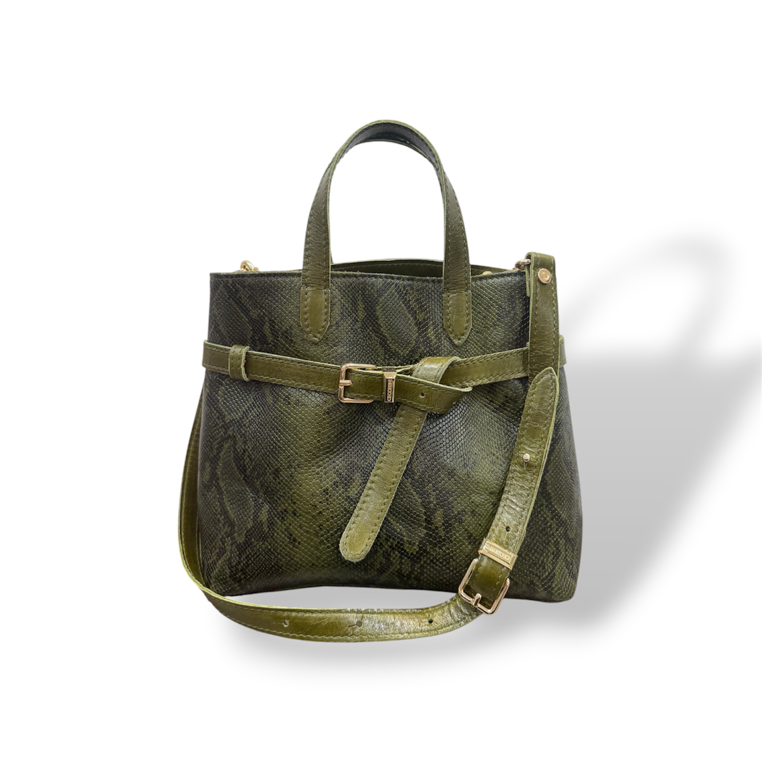 B-BAG big - Women's python embossed calf leather handbag
