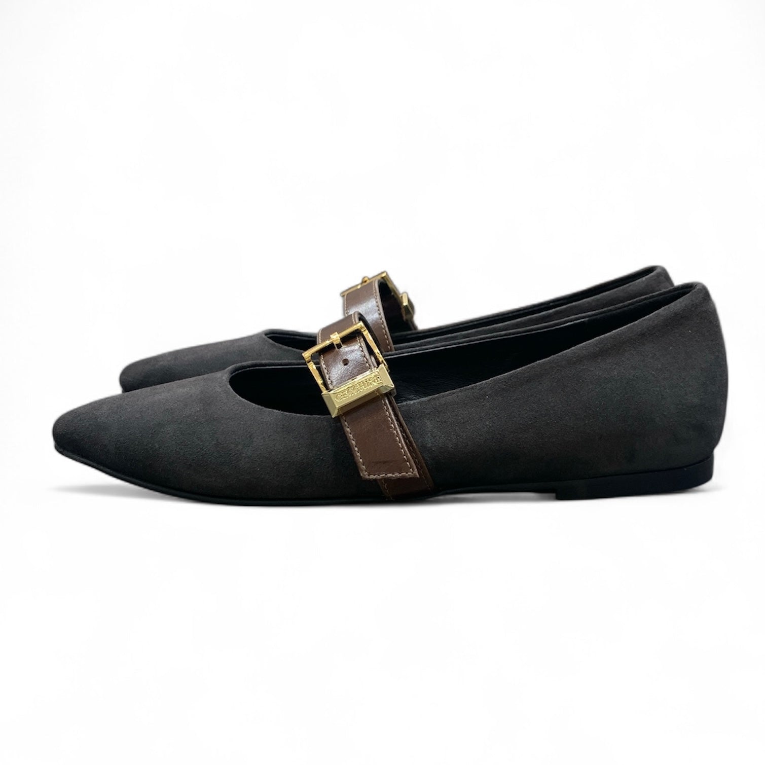 BARBARA - Women's suede calf leather ballet flats