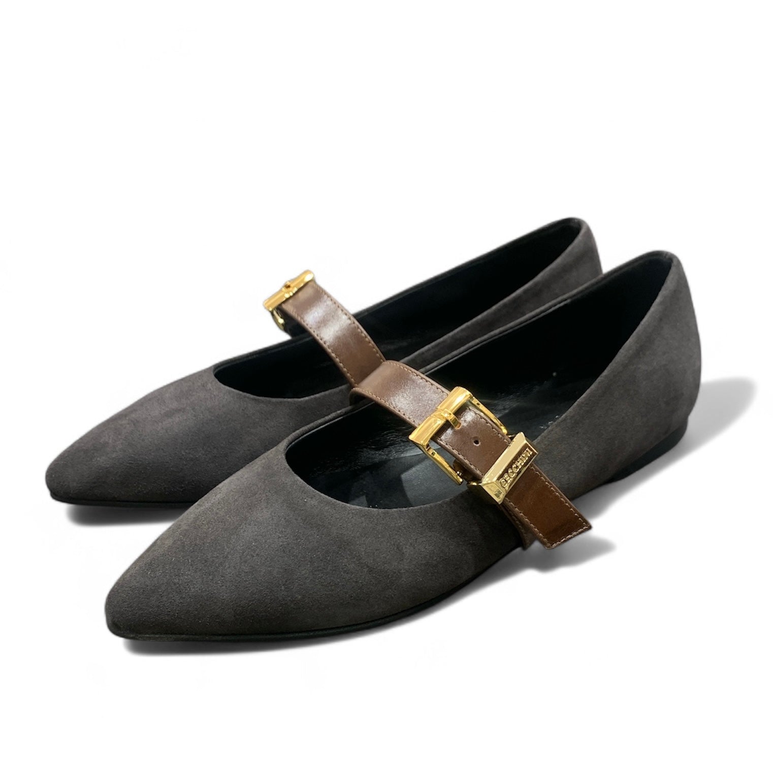 BARBARA - Women's suede calf leather ballet flats
