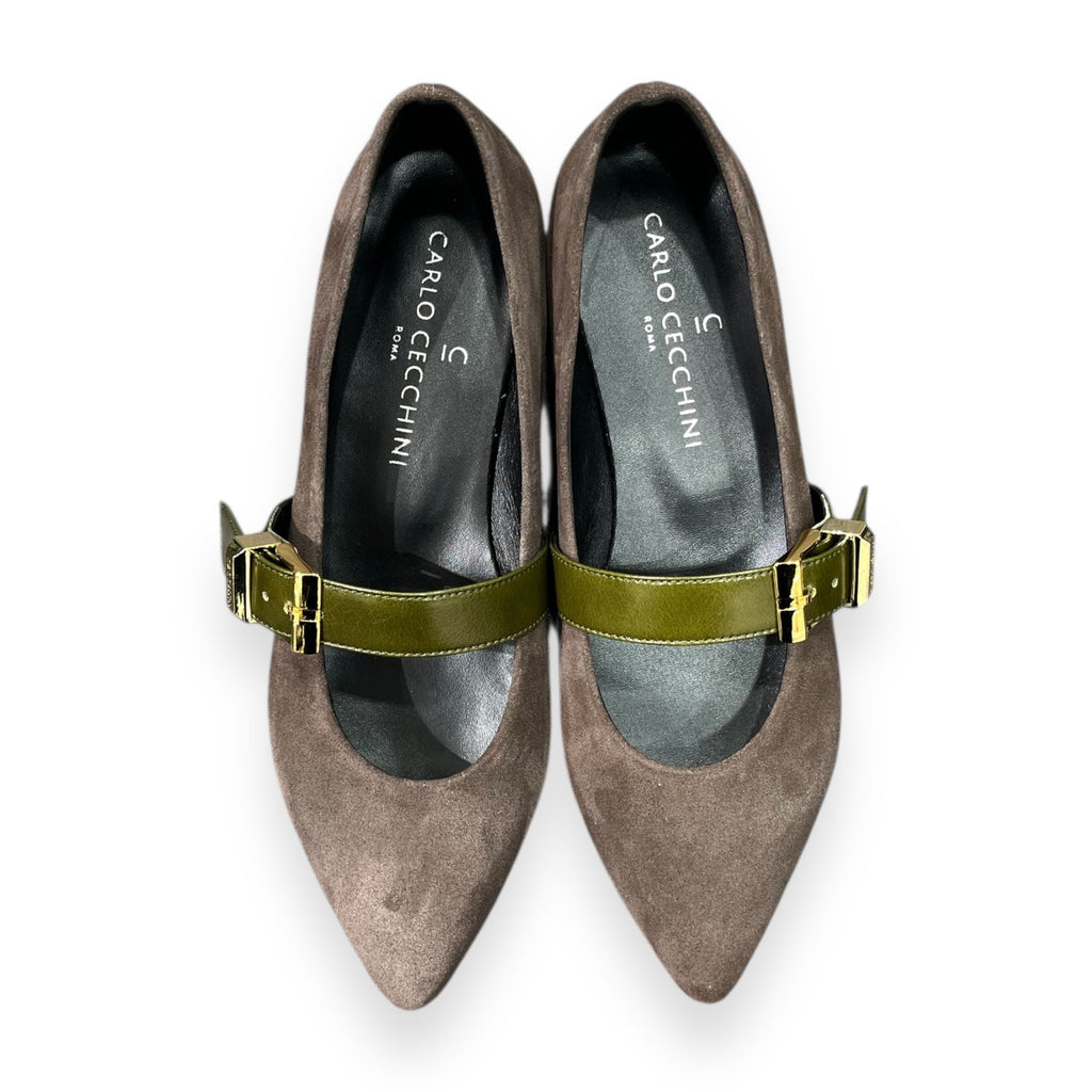 BARBARA - Women's suede calf leather ballet flats