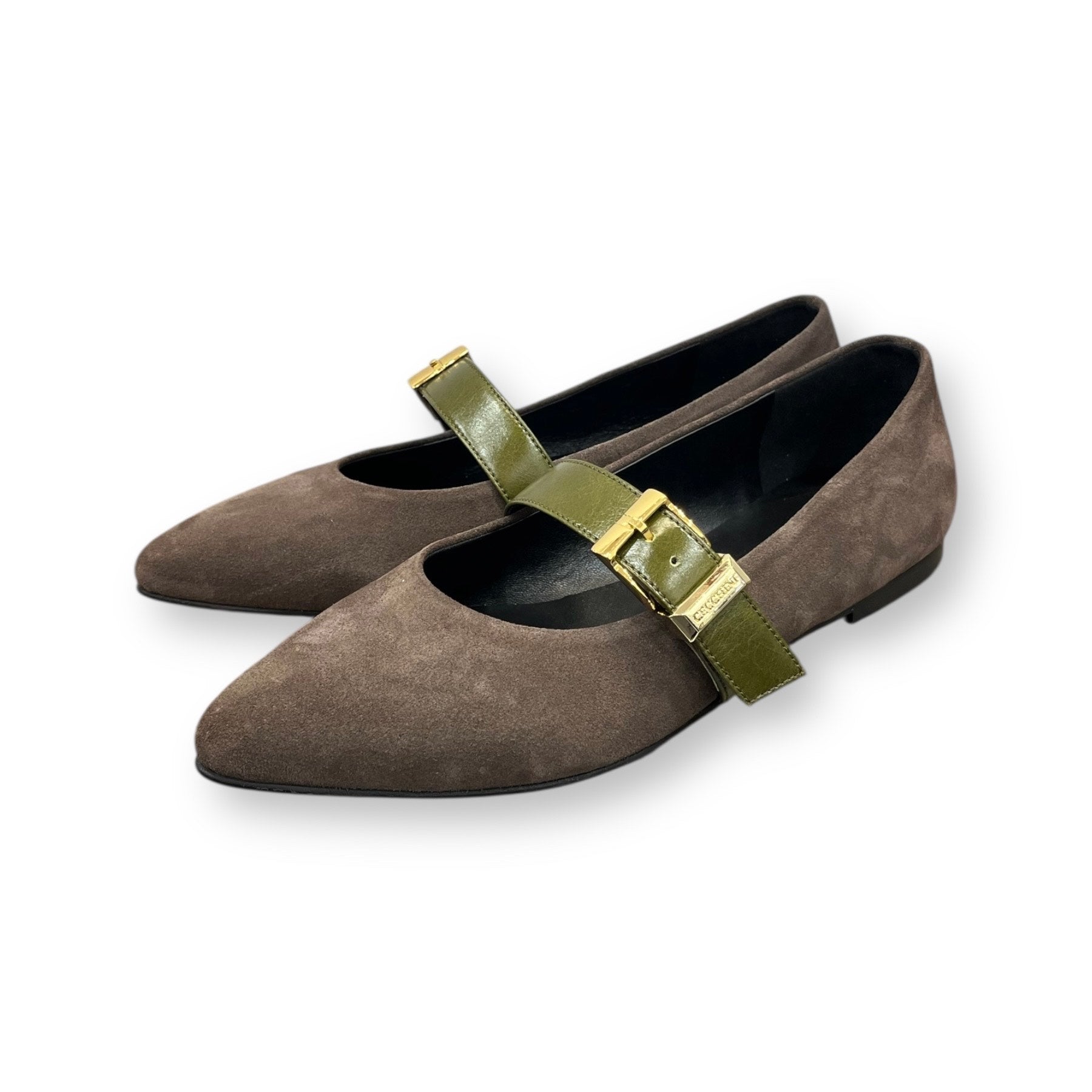BARBARA - Women's suede calf leather ballet flats