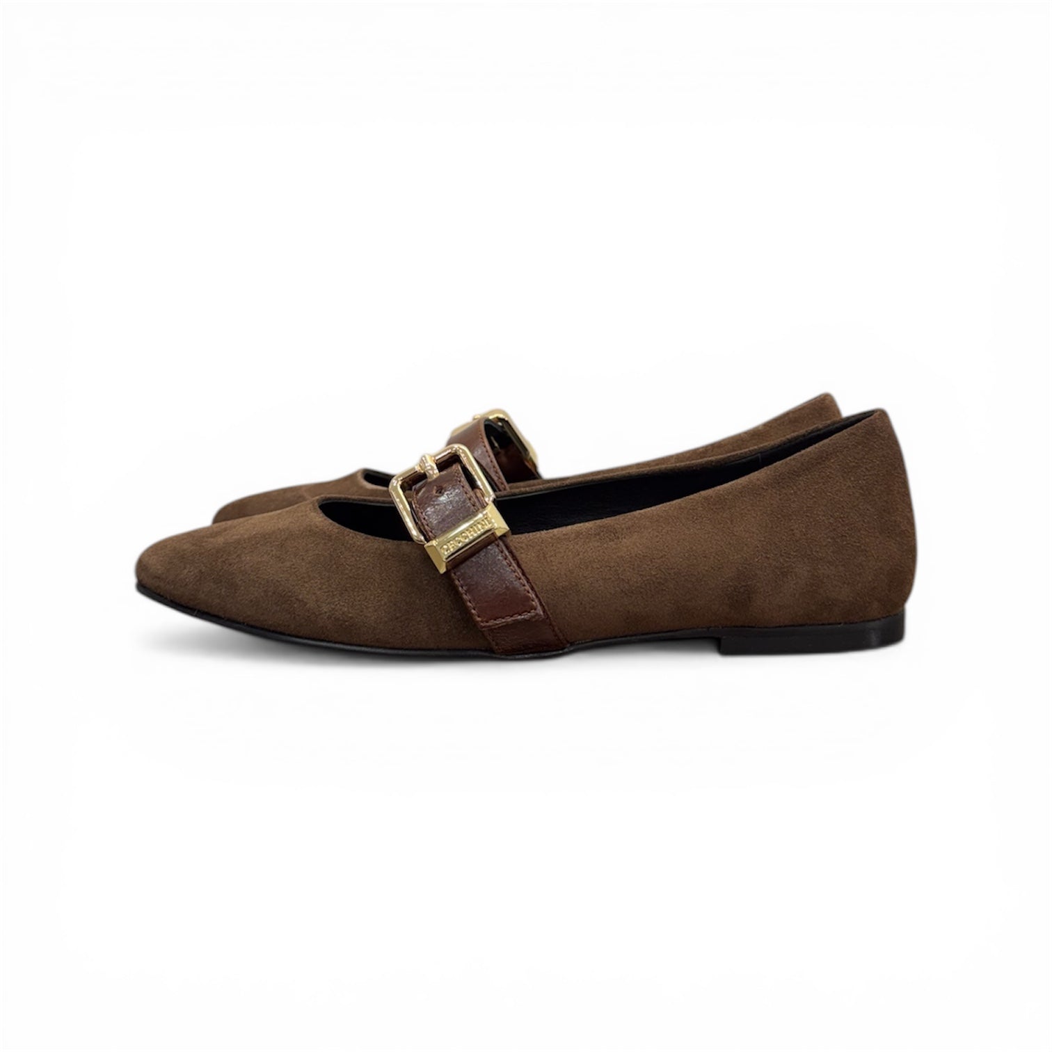 BARBARA - Women's suede calf leather ballet flats
