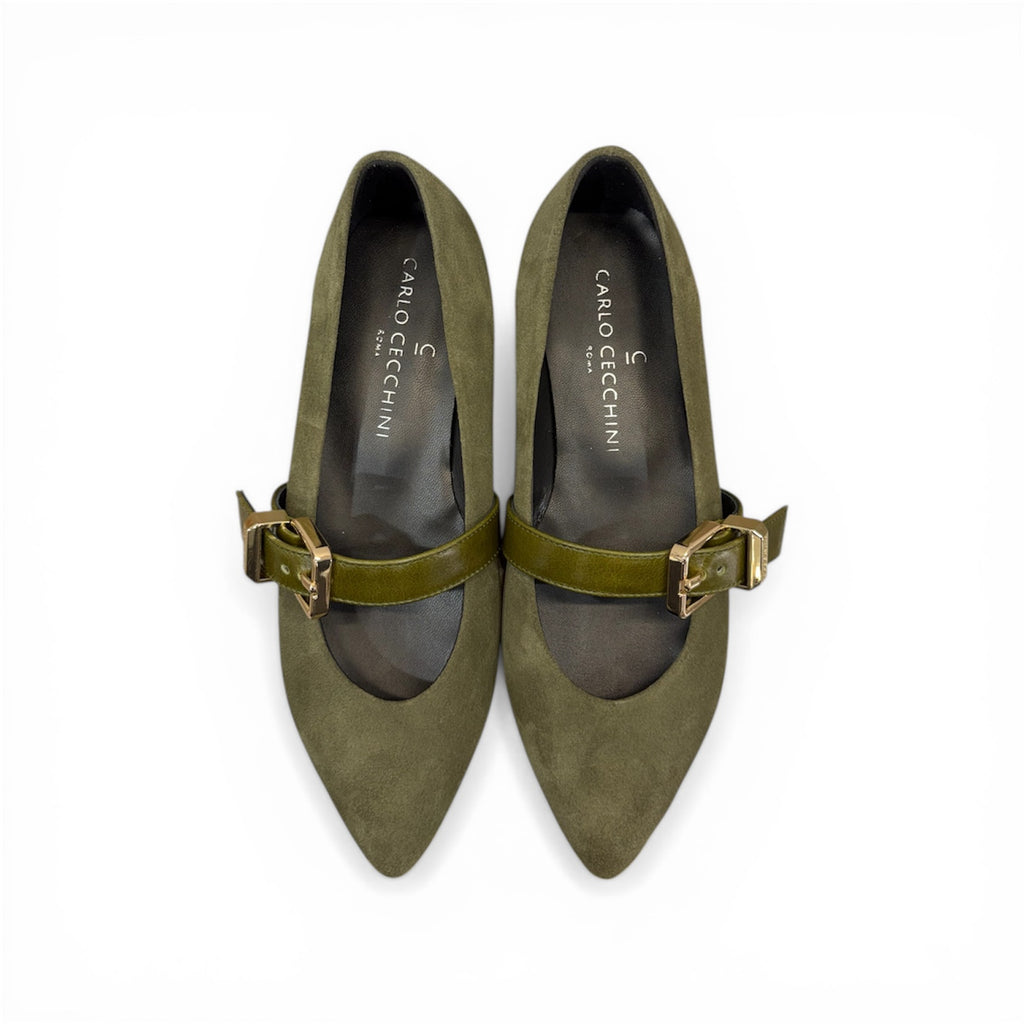 BARBARA - Women's suede calf leather ballet flats