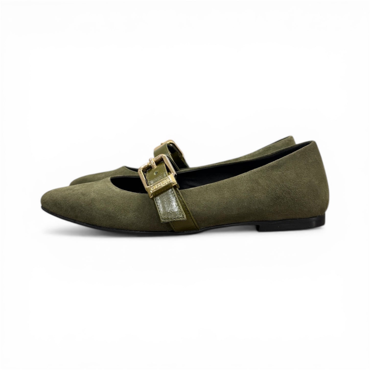 BARBARA - Women's suede calf leather ballet flats