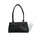 BARBY 25 L - Women's crocodile embossed calf leather handbag