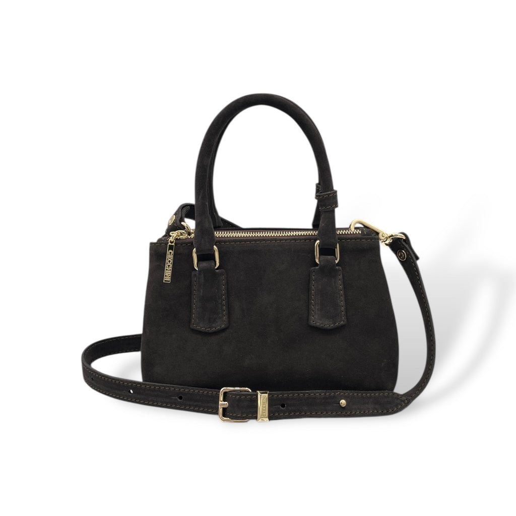 BARBY 25 - Women's suede calf leather handbag