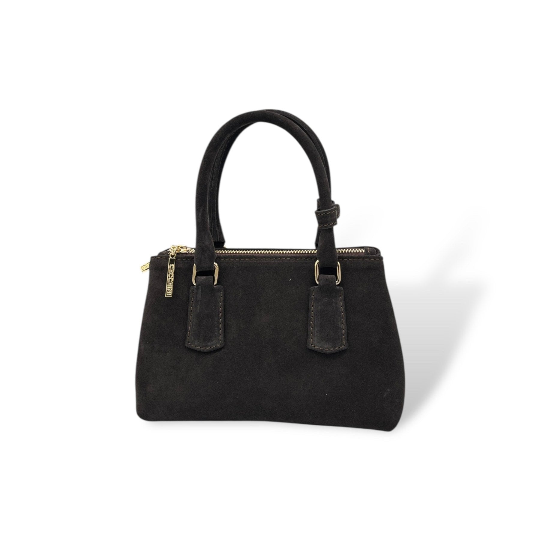 BARBY 25 - Women's suede calf leather handbag