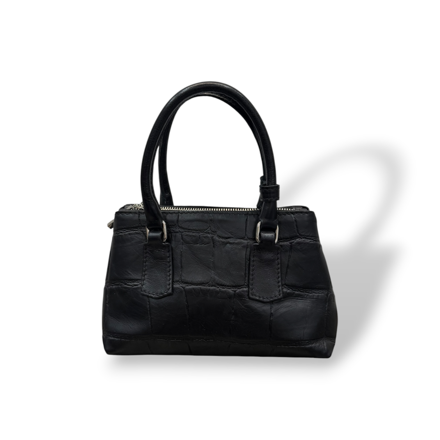 BARBY 25 - Women's crocodile calf leather handbag