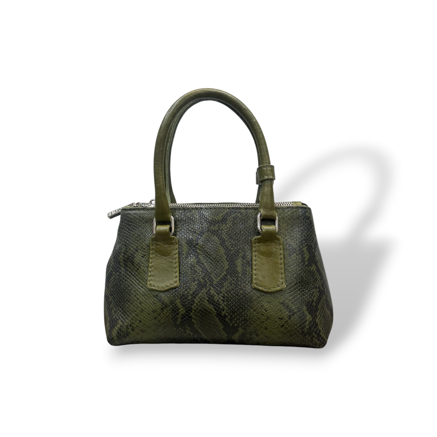 BARBY 25 - Women's python embossed calf leather handbag