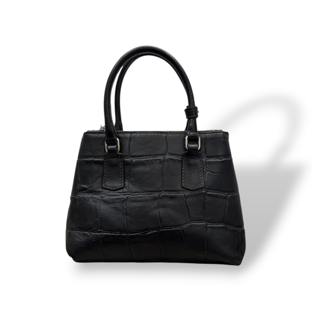 BARBY 25 big - Women's crocodile calf leather handbag