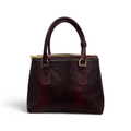 BARBY 25 big - Women's python embossed calf leather handbag