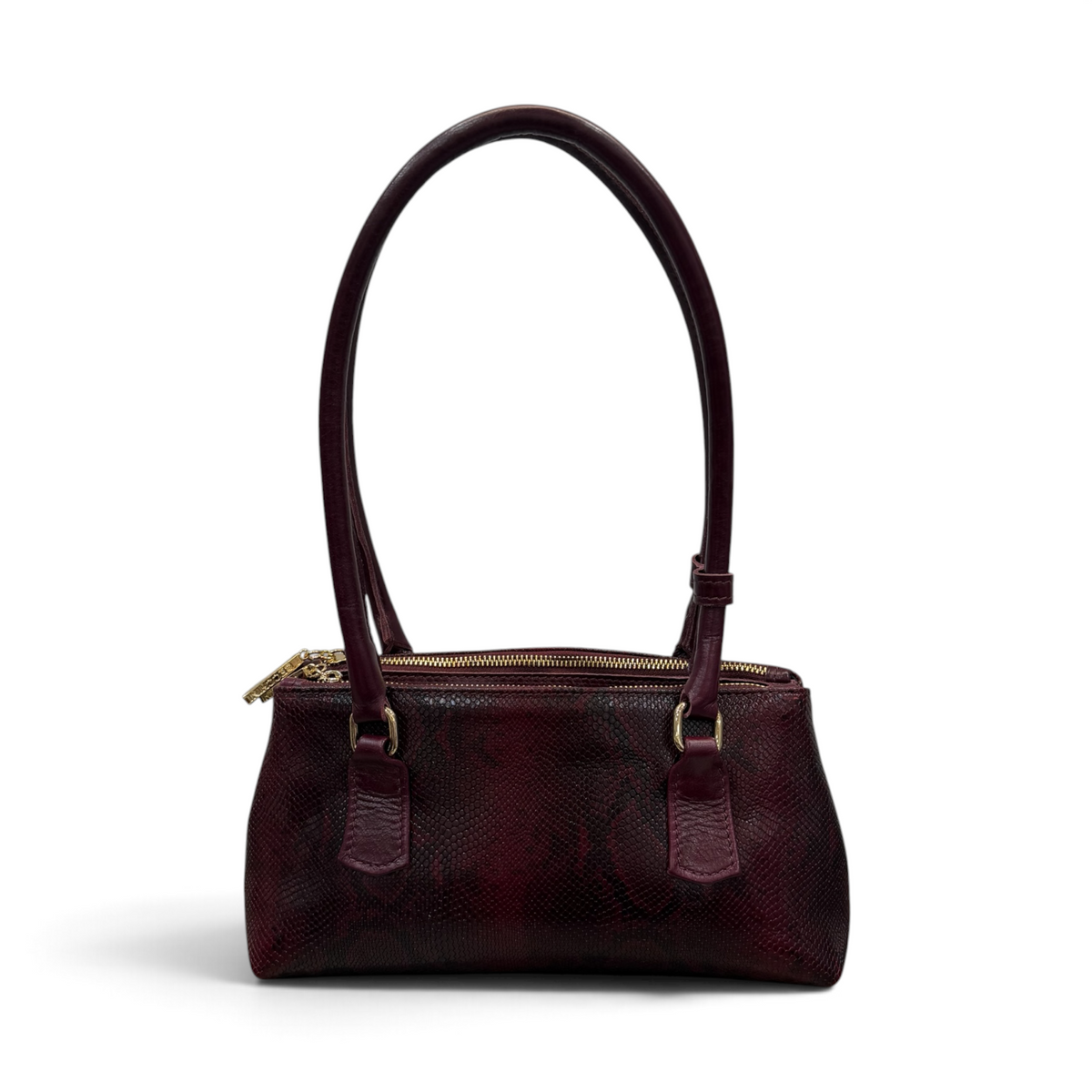 BARBY 25 L - Women's python embossed calf leather handbag