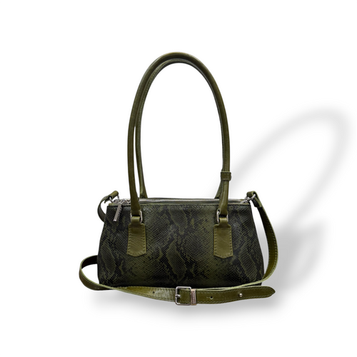 BARBY 25 L - Women's python embossed calf leather handbag