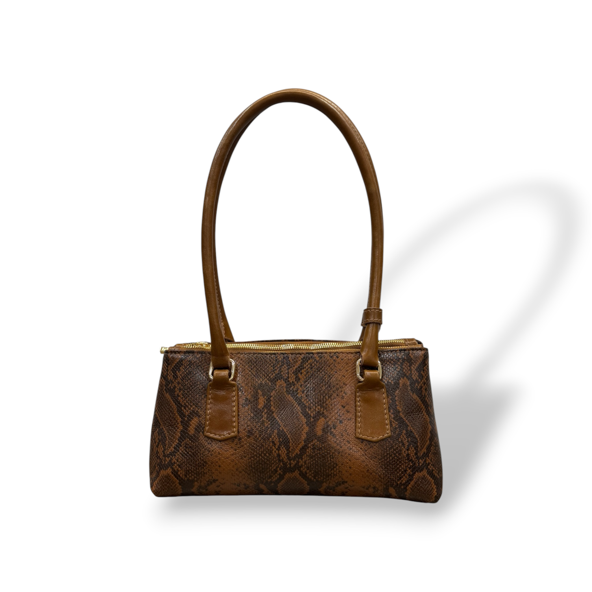BARBY 25 L - Women's python embossed calf leather handbag