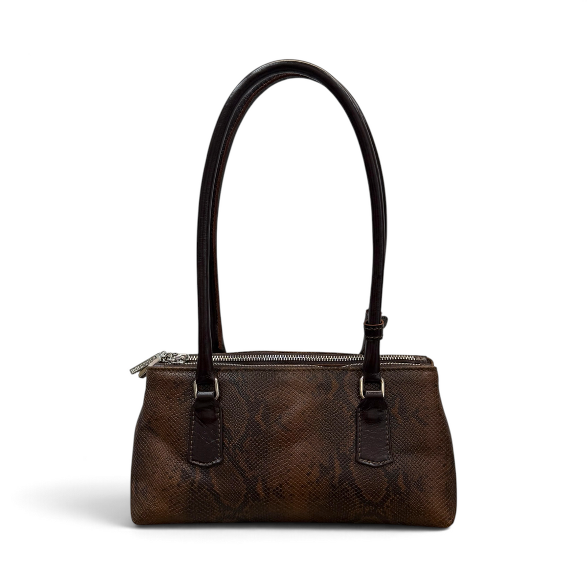 BARBY 25 L - Borsa a mano da donna in pelle di vitello stampa pitone