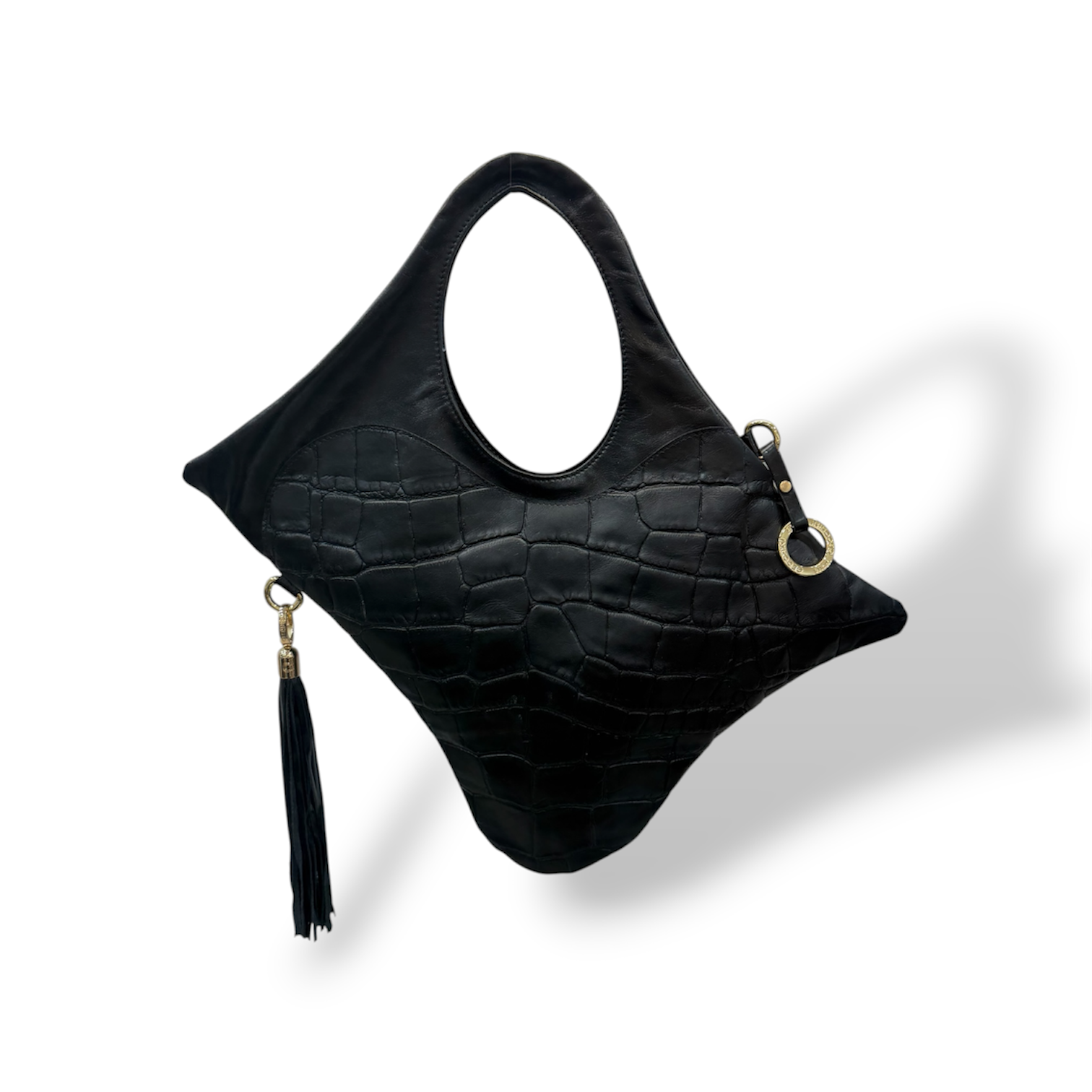 C101 - Women’s crocodile calf leather shoulder bag
