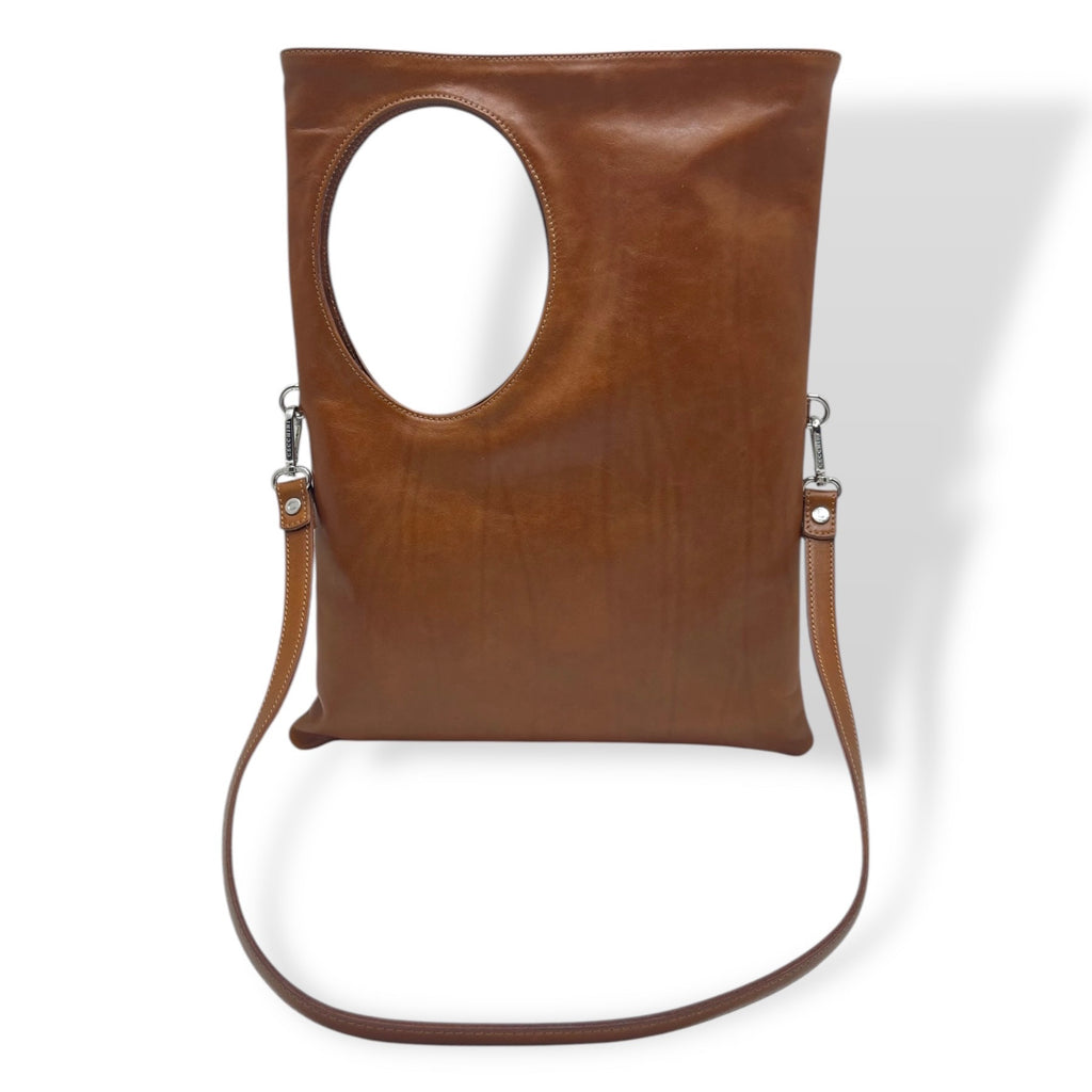 C102 - Women's hand-polished smooth calf leather shoulder bag
