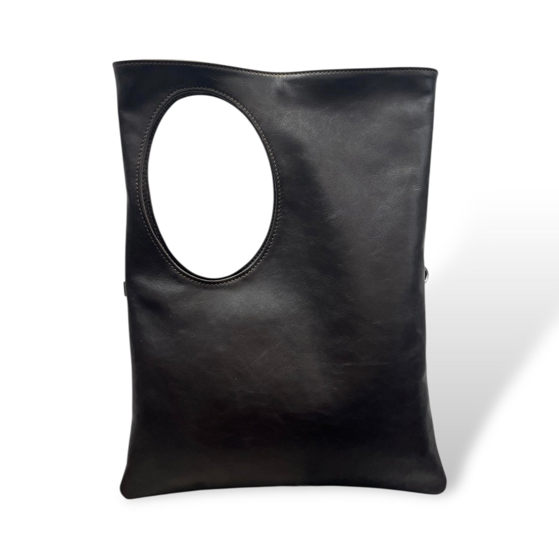 C102 - Women's hand-polished smooth calf leather shoulder bag