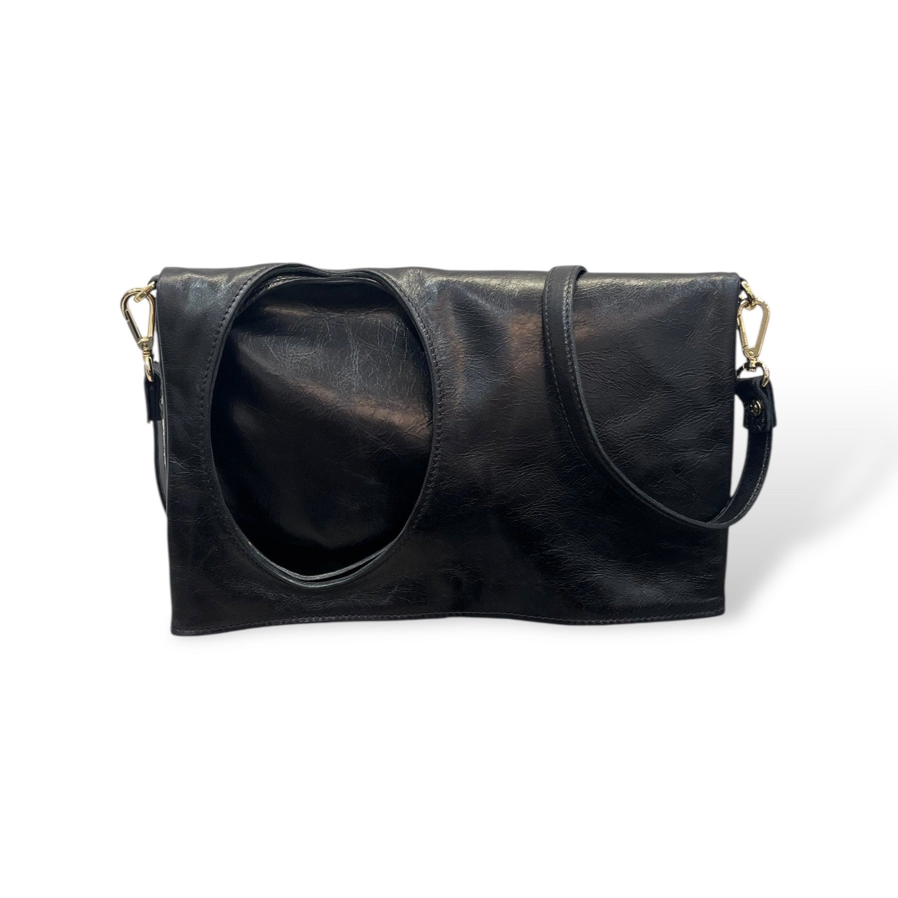 C102 - Women's calf leather shoulder bag