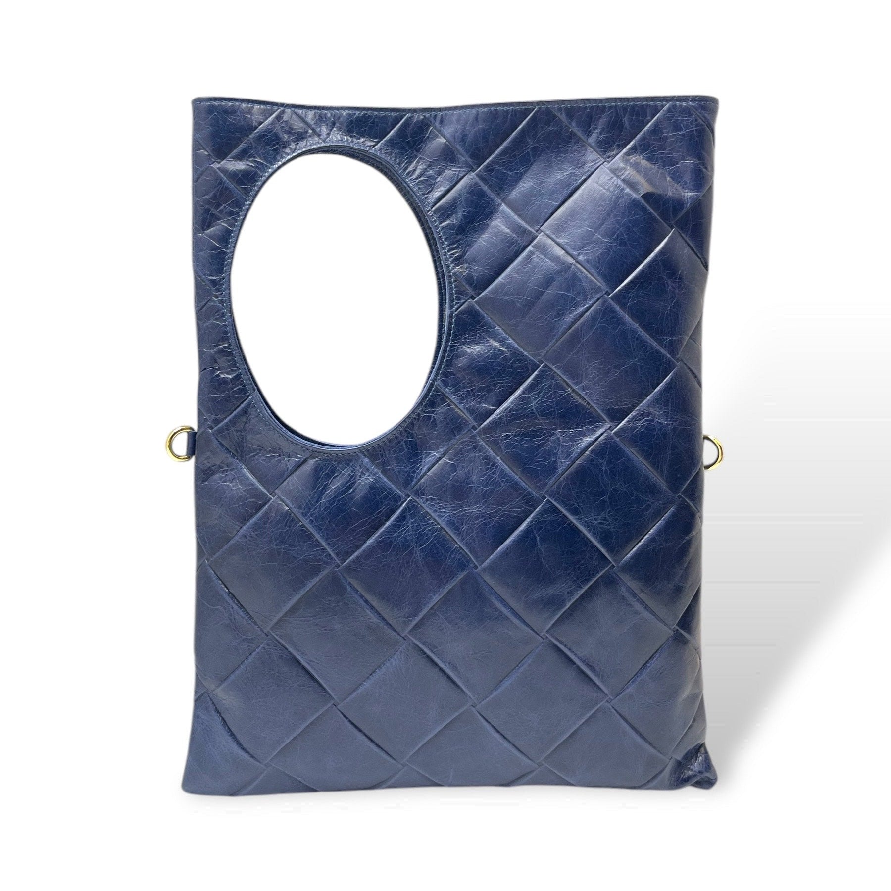 Women's square embossed calf leather shoulder bag - C102