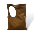 C102 - Women's suede calf leather shoulder bag