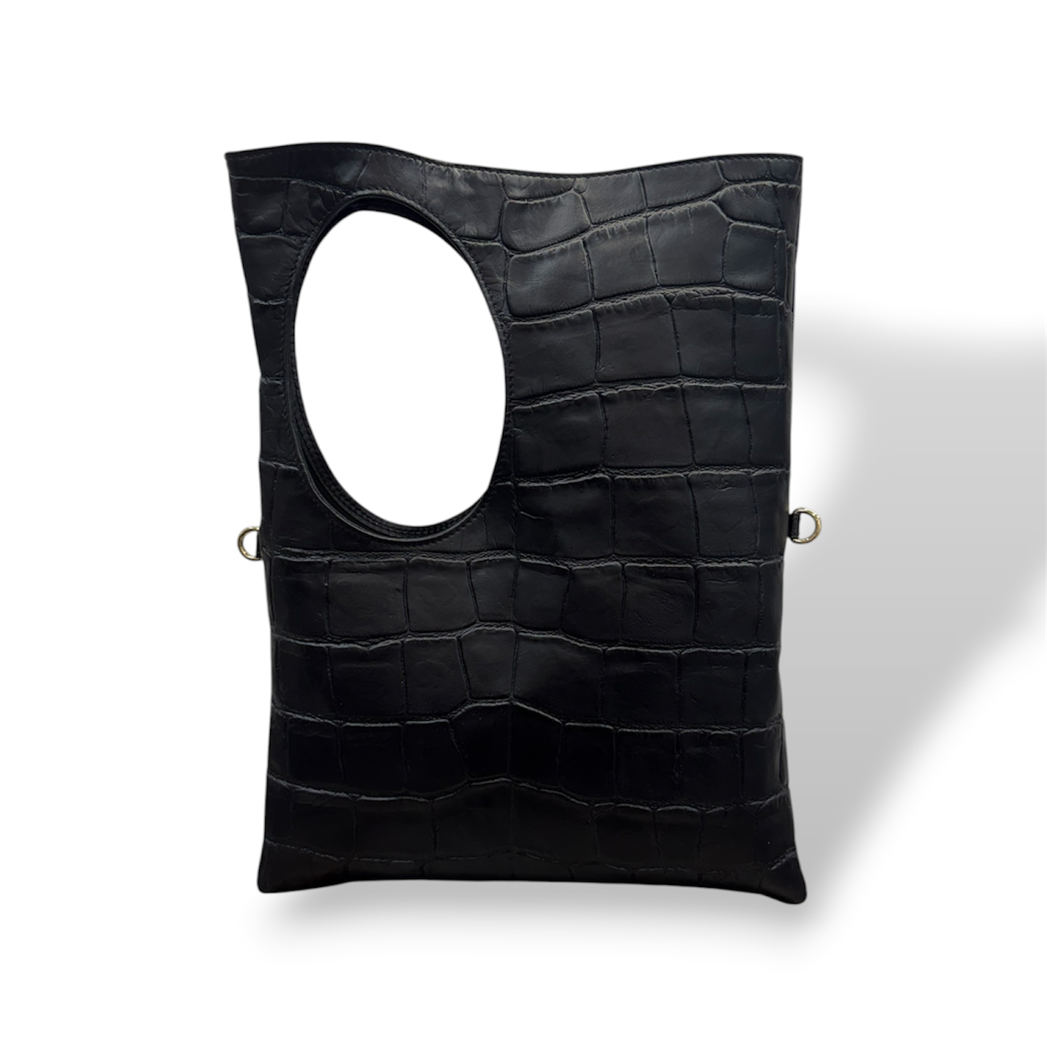 C102 - Women's crocodile calf leather shoulder bag
