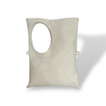 C102 - Women's woven embossed calf leather shoulder bag