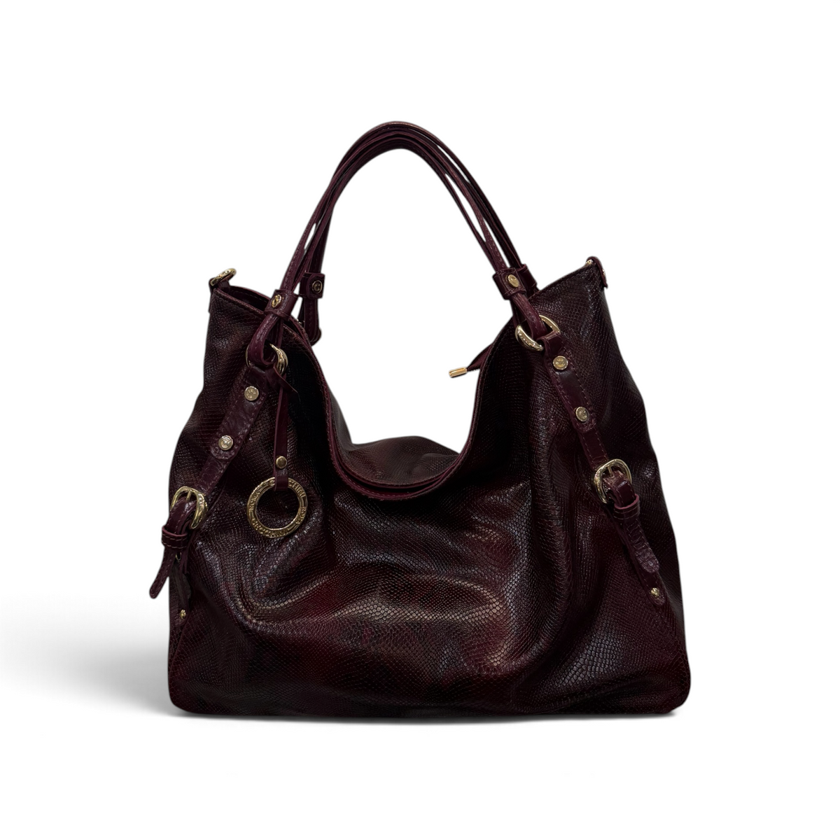 C140 - Women's python embossed calf leather shoulder bag