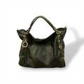 C140 - Women's python embossed calf leather shoulder bag