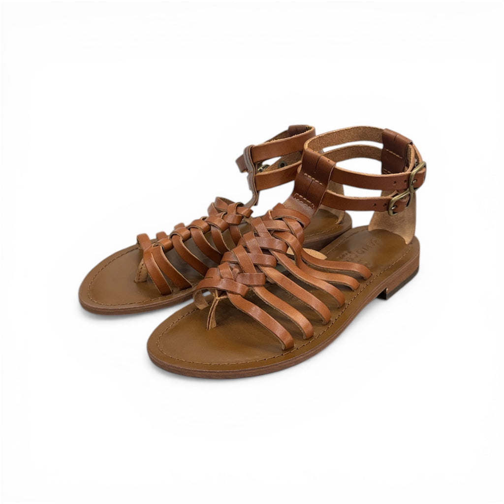 Sandali bassi da donna con cinturino in pelle - CC651