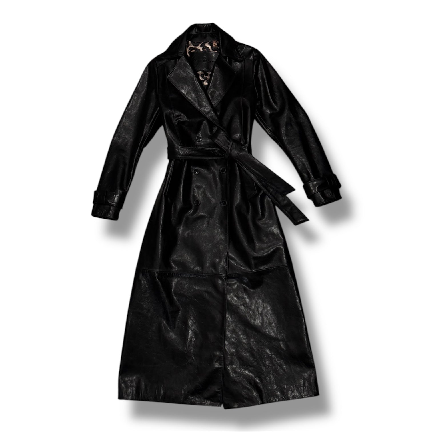CLOE - Women's calf leather trench coat