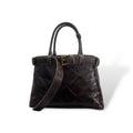 CNT - Women's square embossed calf leather handbag