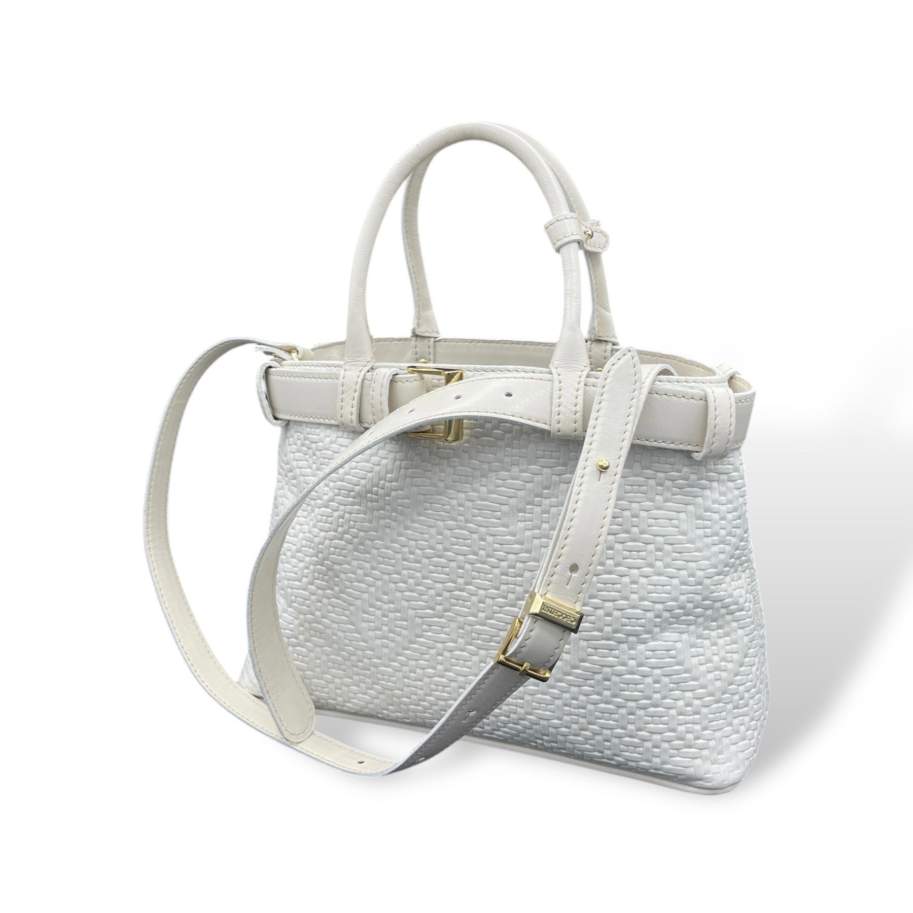 CNT - Women's woven embossed calf leather handbag