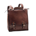Men's buffered crust calf leather backpack - GTS