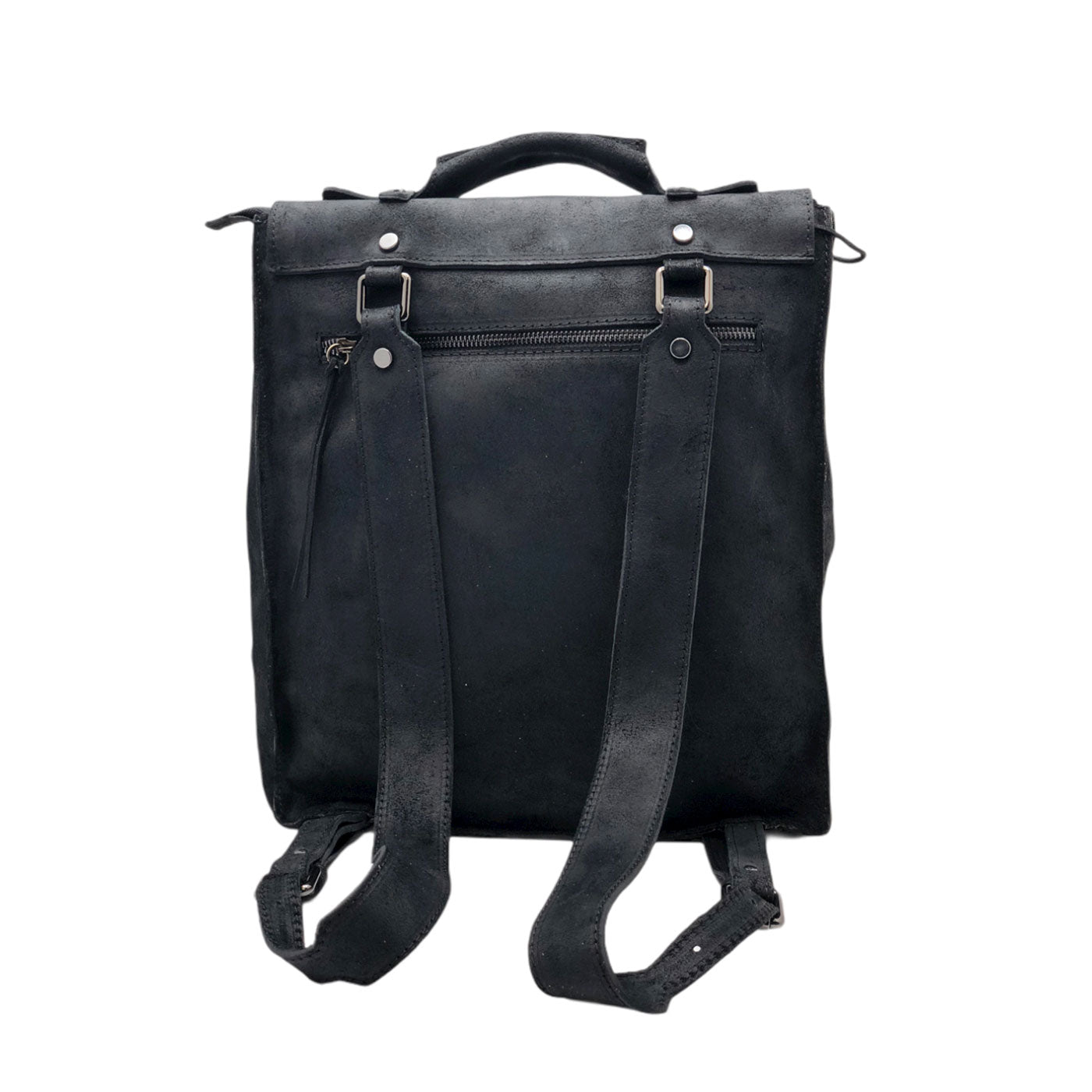 Men's greased suede crust calf leather backpack -  GTS