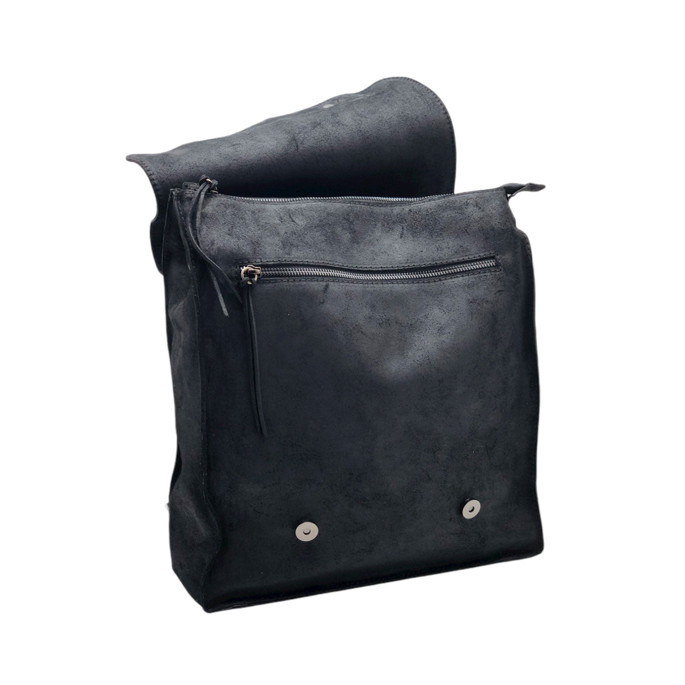 Men's greased suede crust calf leather backpack -  GTS