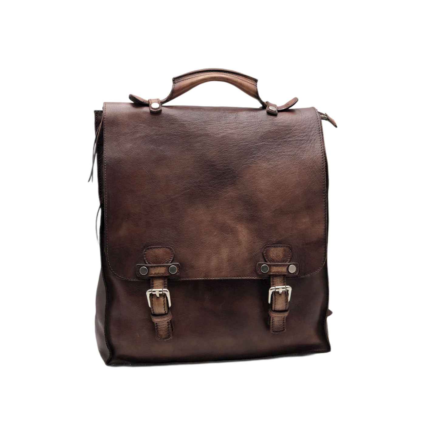 Men's buffered crust calf leather backpack - GTS