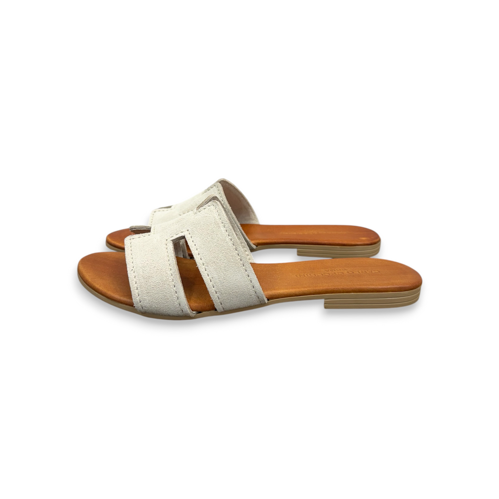 Women's suede calf leather flat sandals - 2760 B