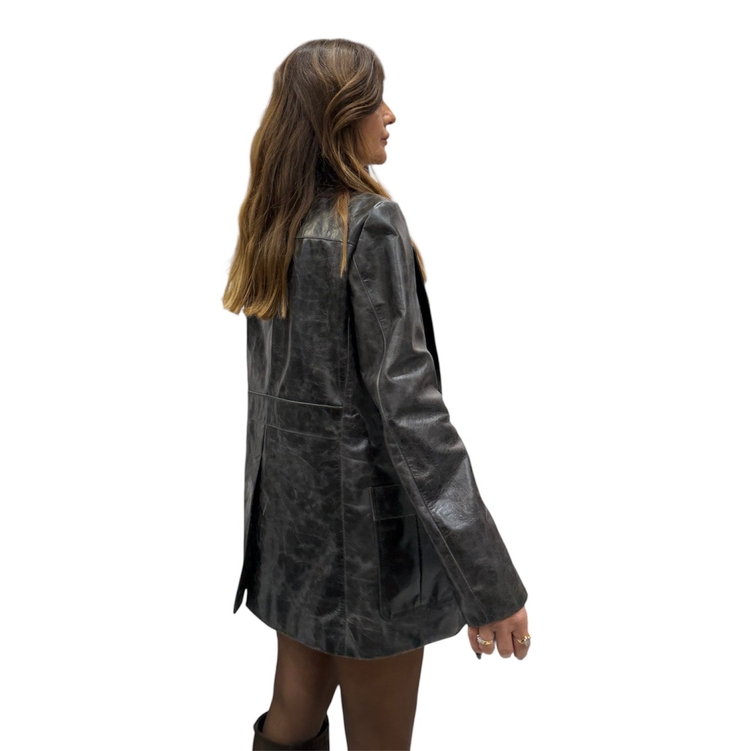 GIANNA- Women's calf leather blazer